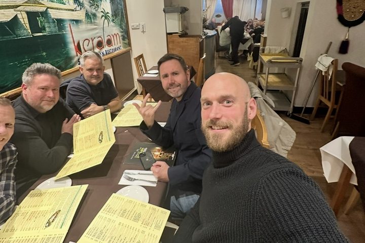 Club members at a curry night